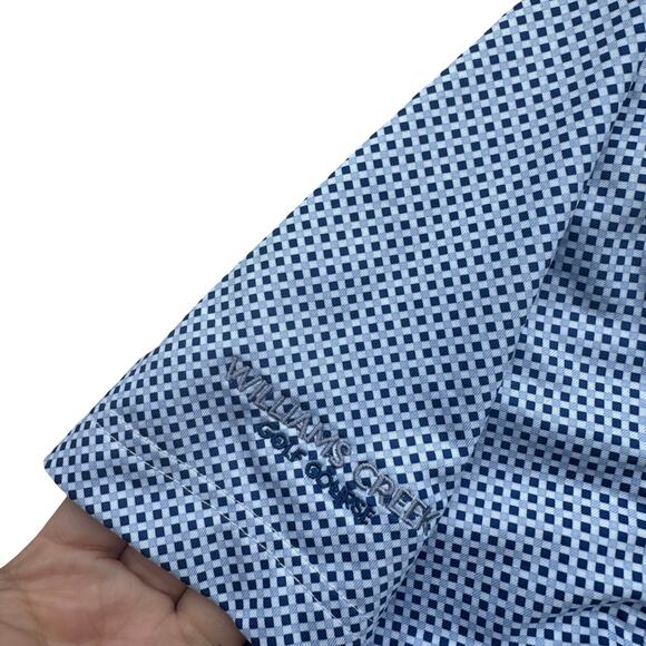 Byron Nelson Golf Polo S | DriWay Moisture-Wick | Blue Print Shirt - Picture 4 of 12